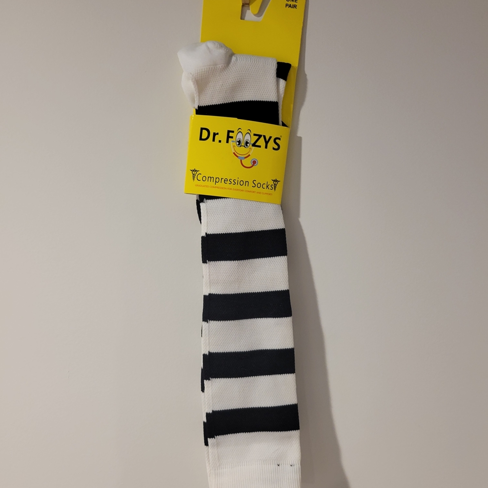 Black and White Compression Socks